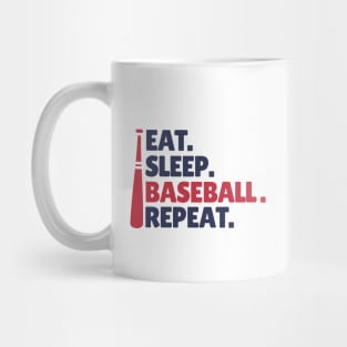 Eat Sleep Baseball Repeat Mug